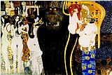 Gustav Klimt Entirety of Beethoven Frieze left5 painting